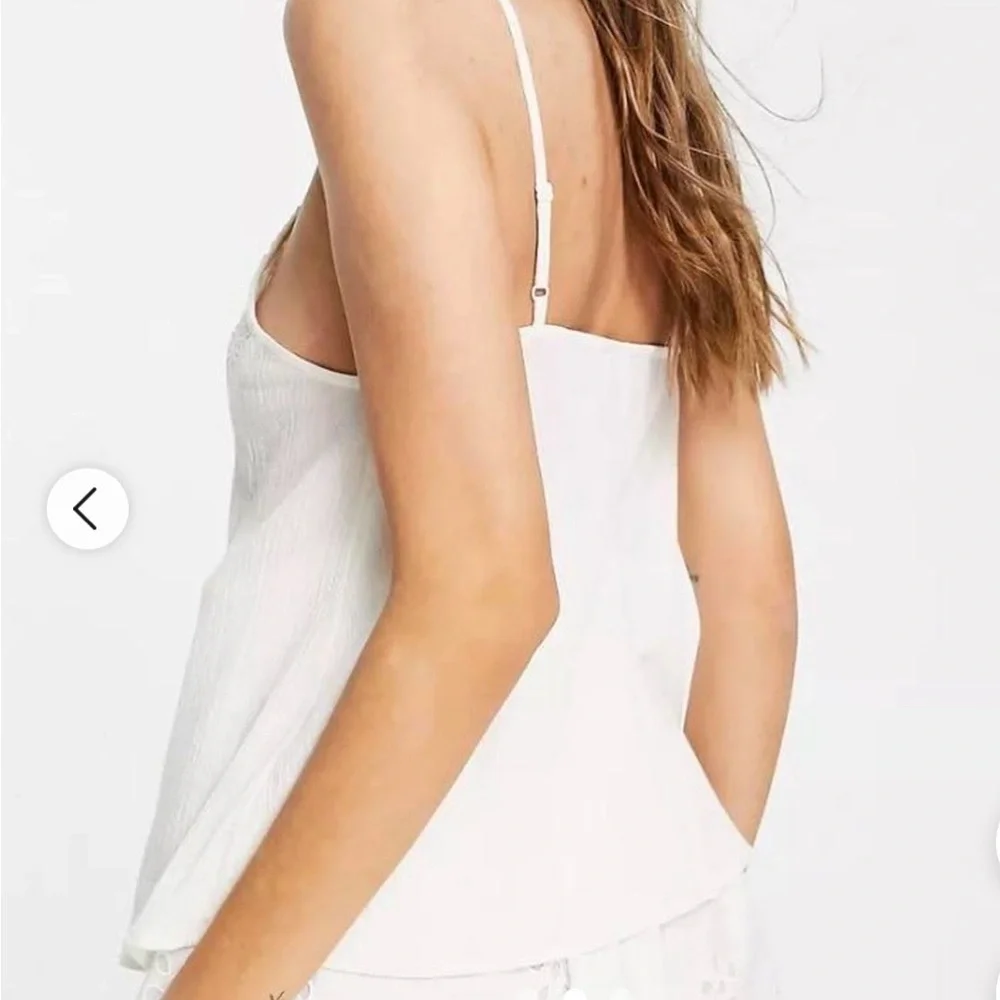 ASOS Design Cream Crop-top